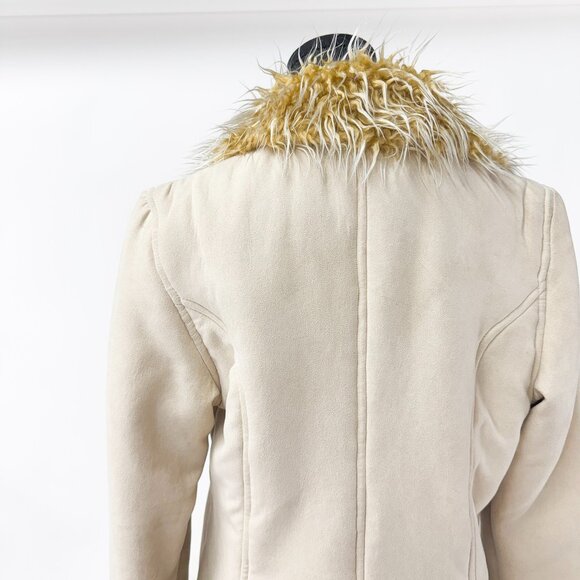 STO4 Women's MONGOLIAN SHERPA FAUX FUR Jacket JAPANESE BRAND - Picture 4 of 8